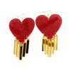 Love flame earrings