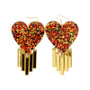 Love flame earrings