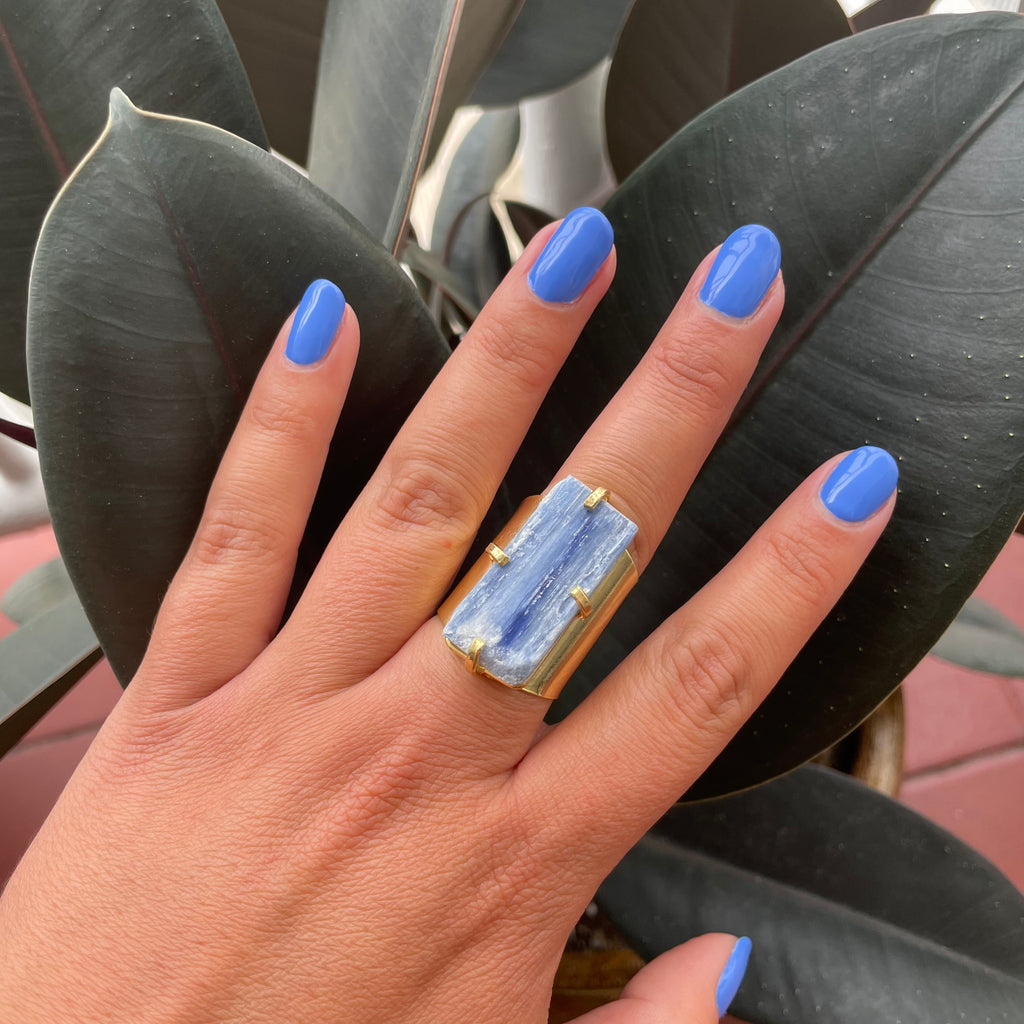 Kyanite adjustable Ring