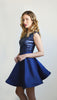 Navy blue elegant dress