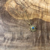 Birth month flower & stone necklace