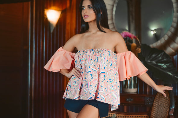 Isabella Top peach