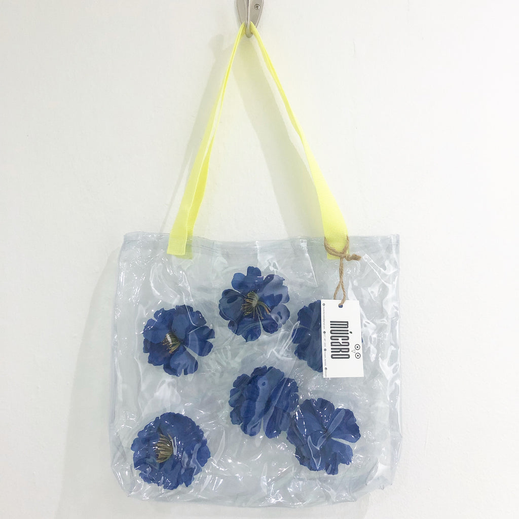 Blue flowers bag