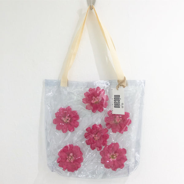 Pink flowers bag